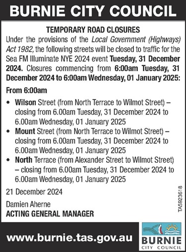 Road closures