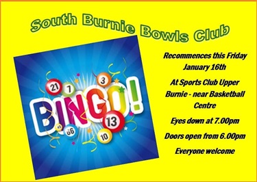 Bingo - sports club upper burnie