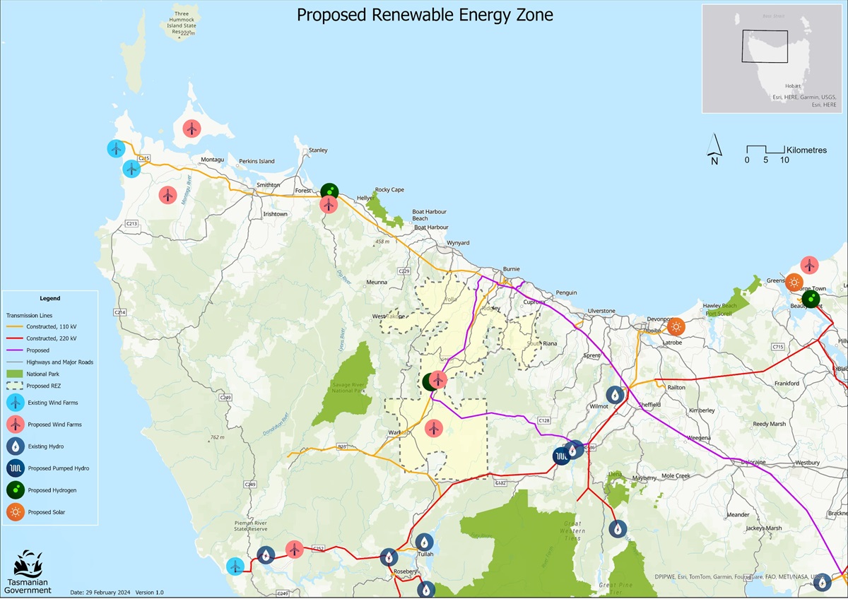 North West Renewable Energy Zones REZ Burnie City Council
