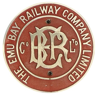 EBR Locomotive Builders Plate